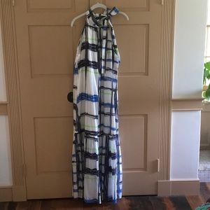 Vineyard Vines Printed Tie Maxi Dress